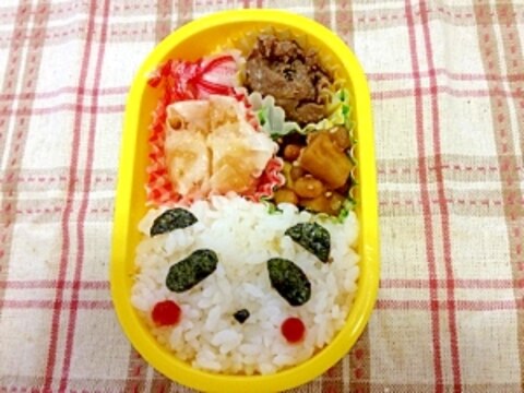 簡単過ぎ！1分でキャラ弁♪パンダちゃん